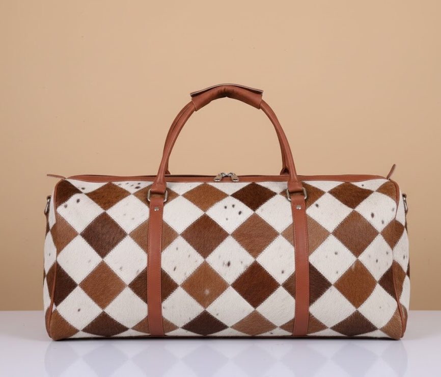 COWHIDE DUFFLE BAG